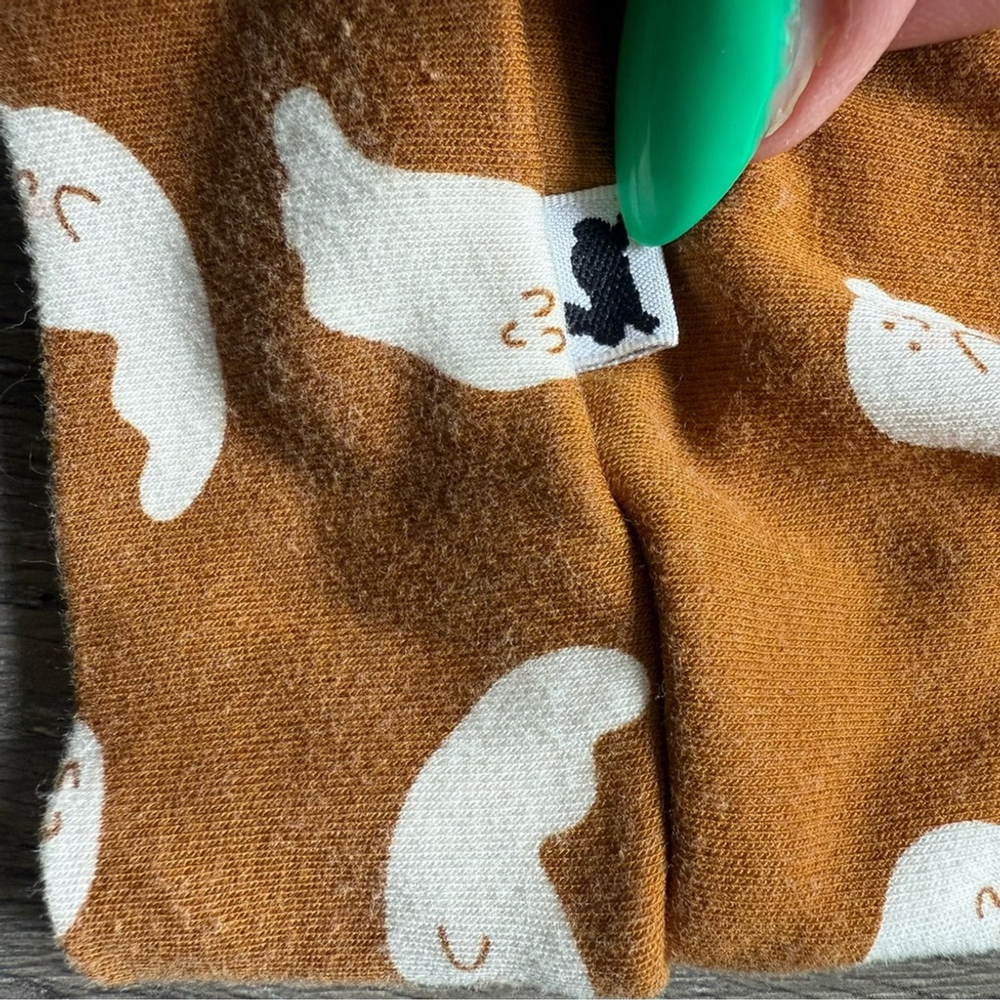 Little & Lively Halloween Ghost Kids Leggings Size 13-14 Bamboo Eco Friendly - Picture 5 of 5